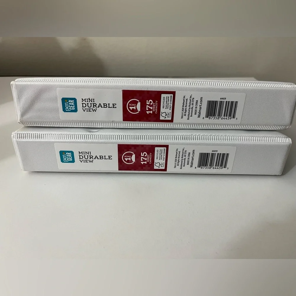 2 Mini 1 Inch Binders